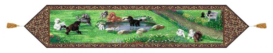 Poodle Tapestry Table Runner Poodle table runner