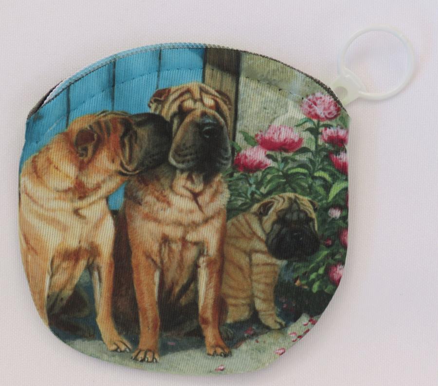 Shar Pei 1 coin purse - side 1