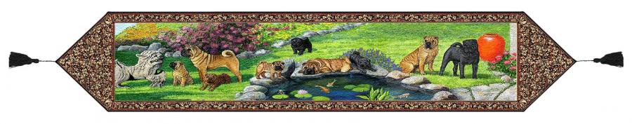Shar Pei Tapestry Table Runner Shar pei table runner