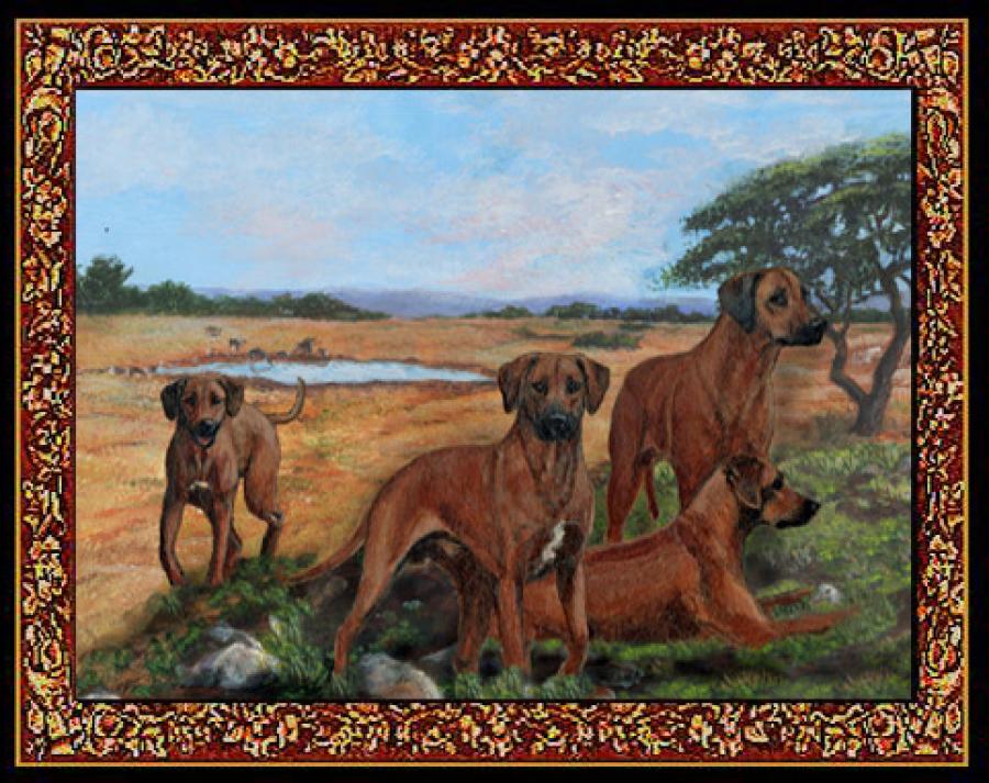 Rhodesian Ridgeback Tapestry Placemat #3 Single