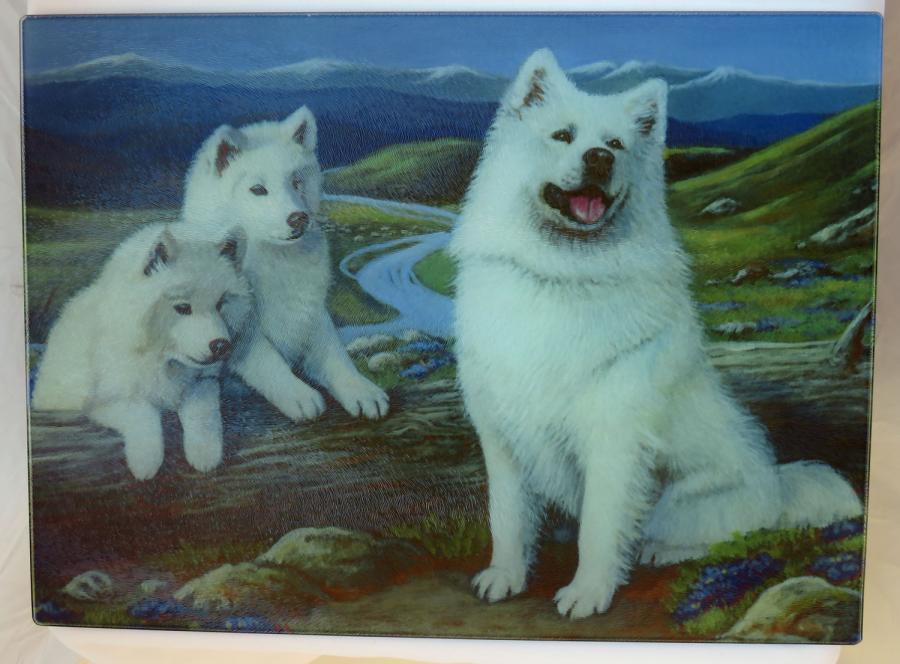 Samoyed 2 cutting board