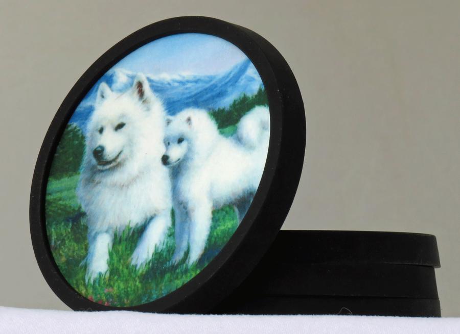 Samoyed coaster set