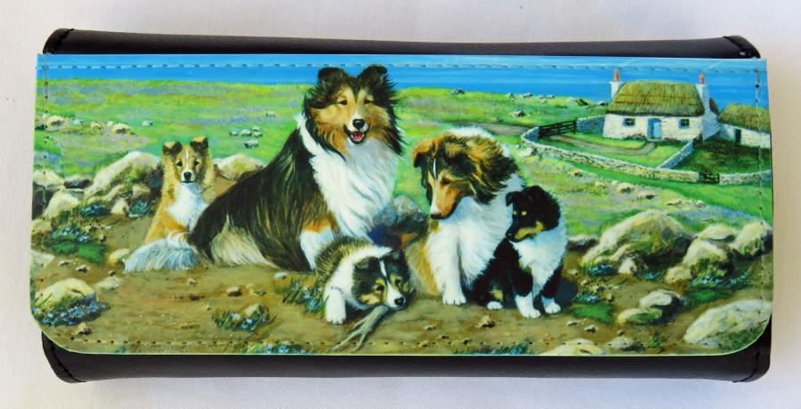 Sheltie 3 glasses case
