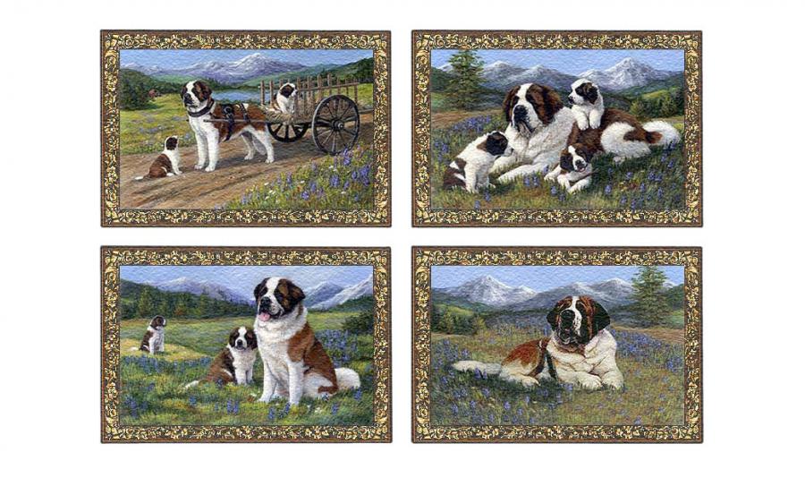 st bernard placemat set