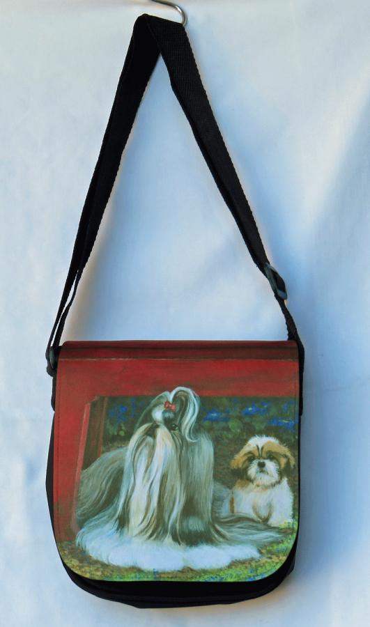 Shih Tzu 2B messenger bag-front