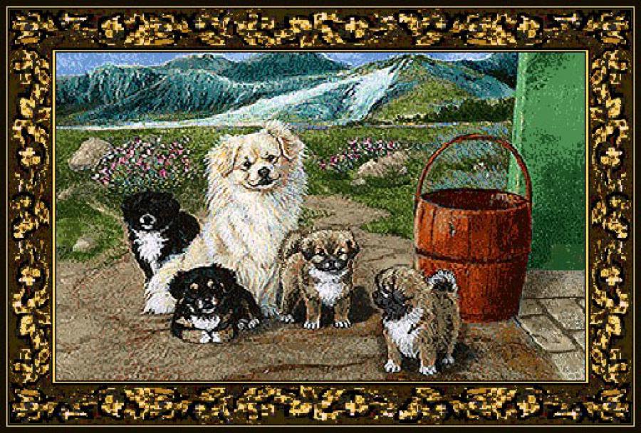 Tibetan Spaniel Tapestry Placemat #2 Single