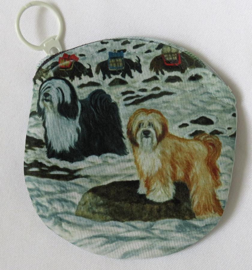 Tibetan Terrier 6B coin purse-side 1