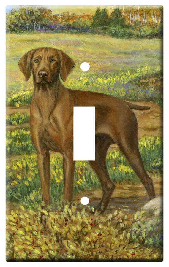 Vizsla Picture 4B Single Light Switch Plate Vizsla 4b-slsp