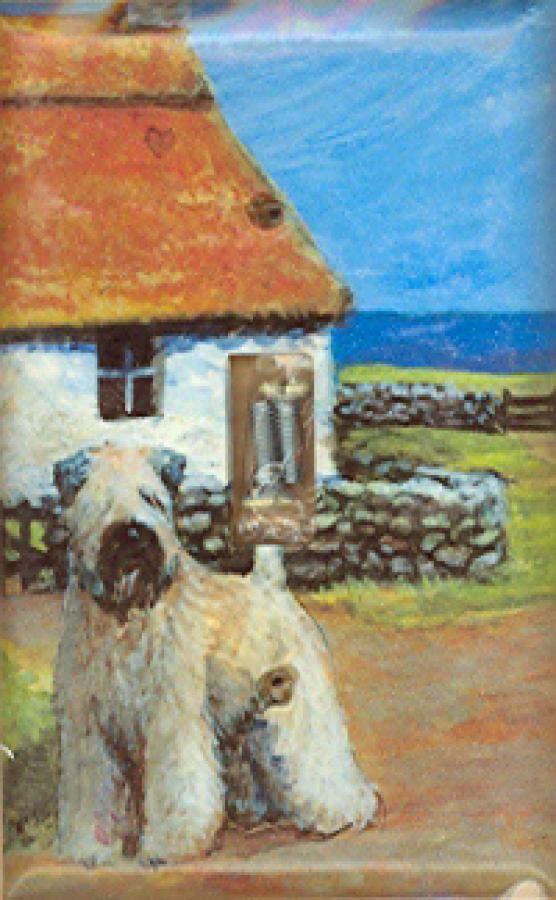 Wheaten Picture Single Light Switch Plate #7A