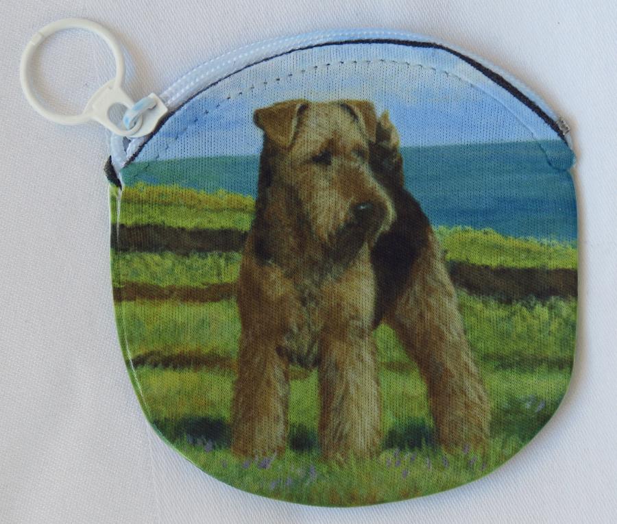 Welsh Terrier coin purse-side 1