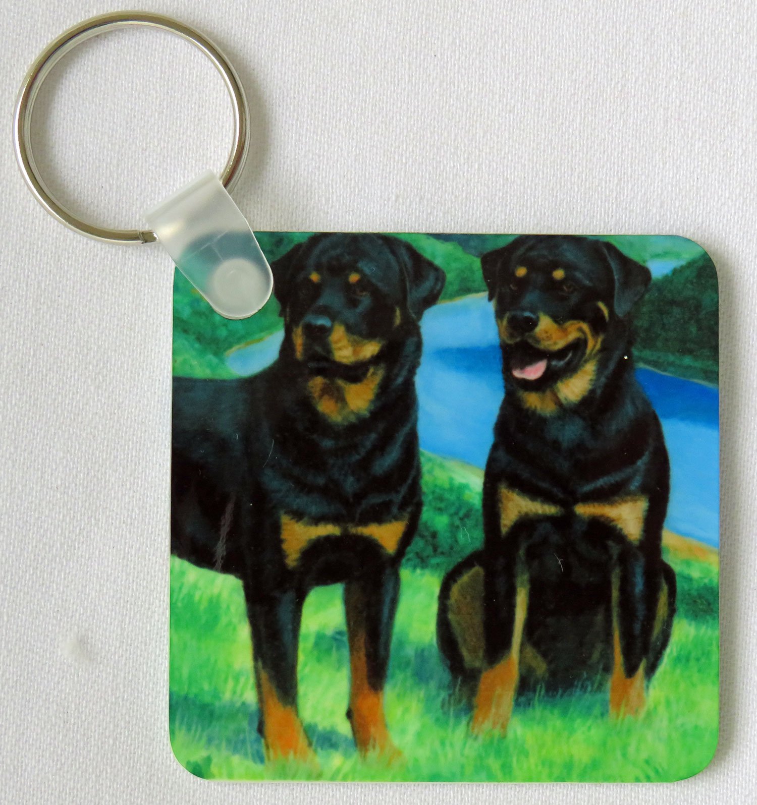 Happy Rottweiler sottobicchiere – Dog Puppy cute MUM Dad zio