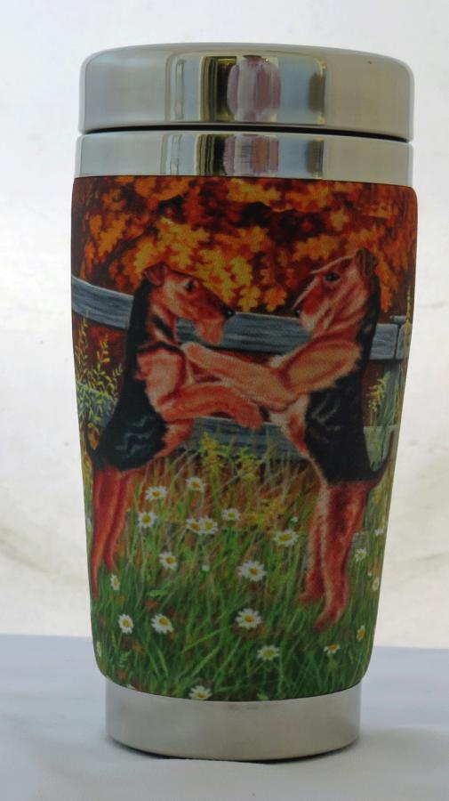 Airedale travel mug right