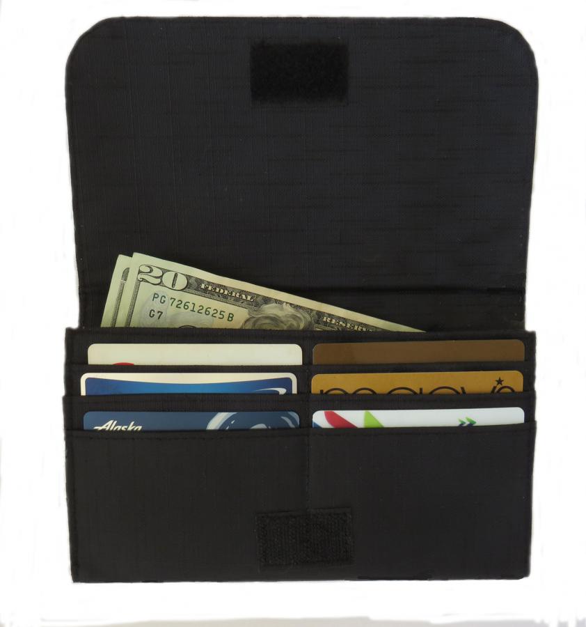 wallet interior with cards