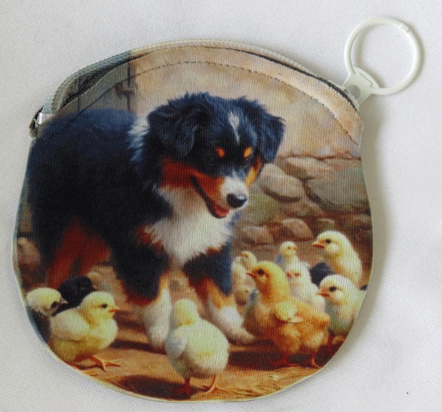 Mini Aussie 4 coin purse-side 2