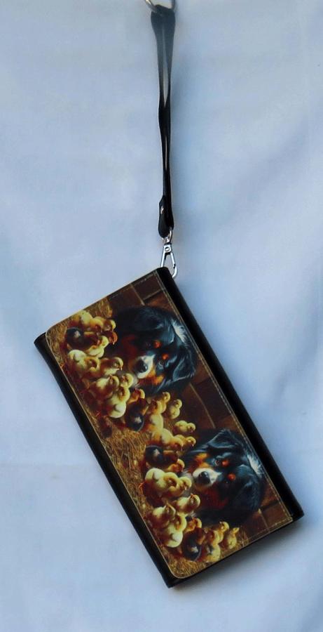 Mini Aussie 4 clutch wallet with strap