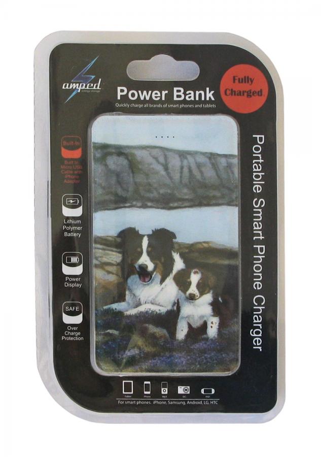 Border collie power bank package