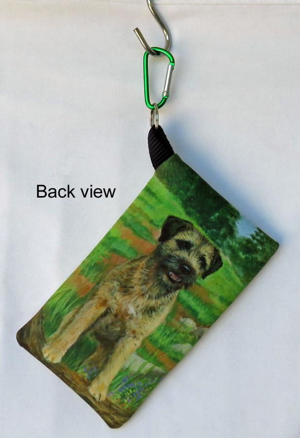 Border Terrier 1 cell phone holder - back