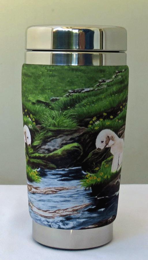 Bedlington travel mug front