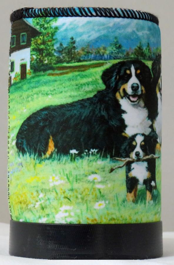 Bernese Mt Dog 4 koozie - left side