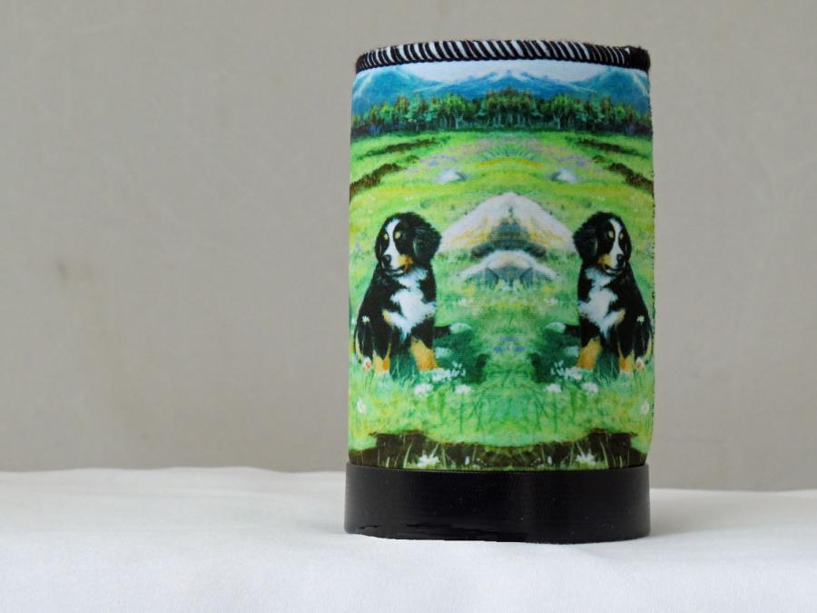 Bernese Mt Dog 4 koozie - right side