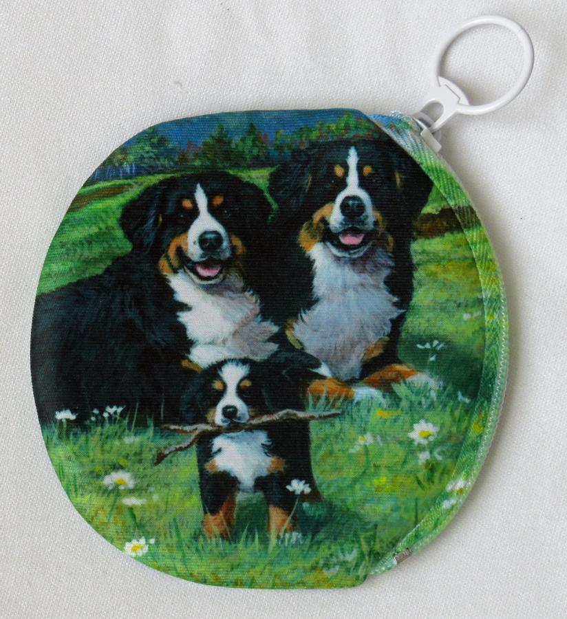 Bernese Mt Dog sid 2 coin purse