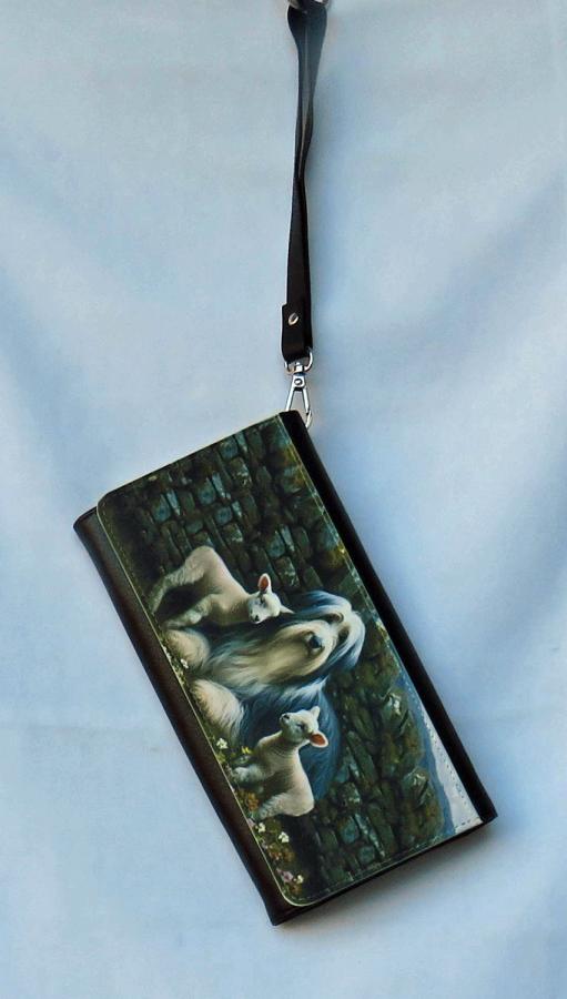 Beardie 40 clutch wallet with strap