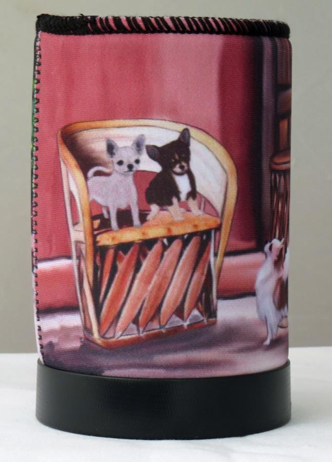 Chihuahua 4 koozie - left side
