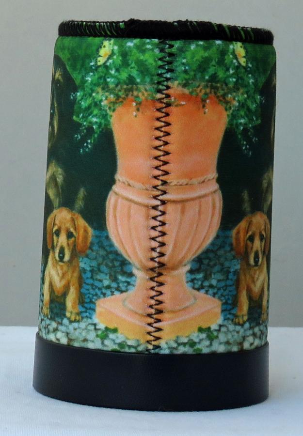 Dachshund 3 koozie - back