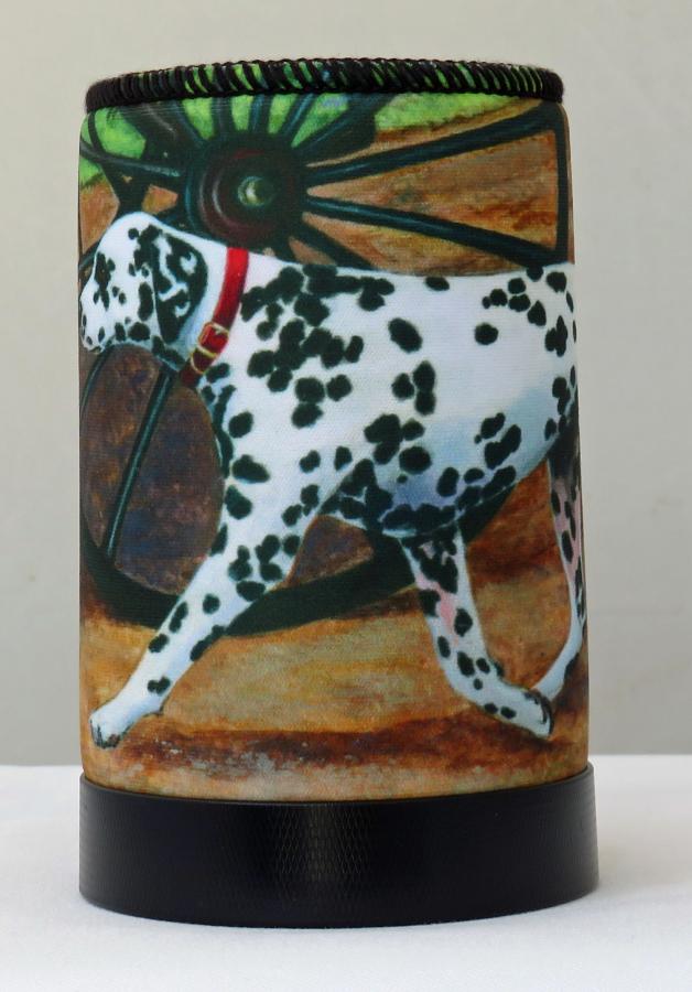 Dalmatian 1 koozie - front
