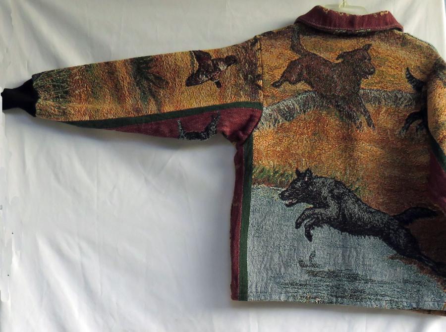 Flat coat 1B SC - left sleeve back