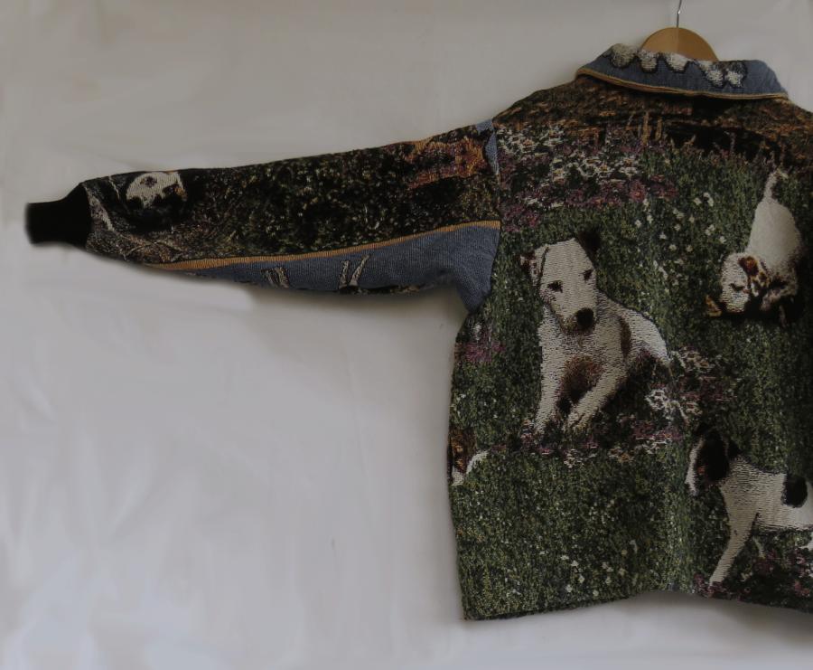 Jack Russell short coat 1A left sleeve back