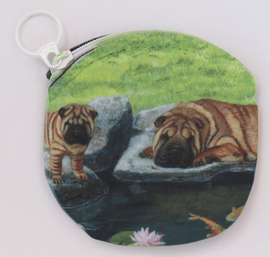 Shar Pei 3 coin purse - side 2