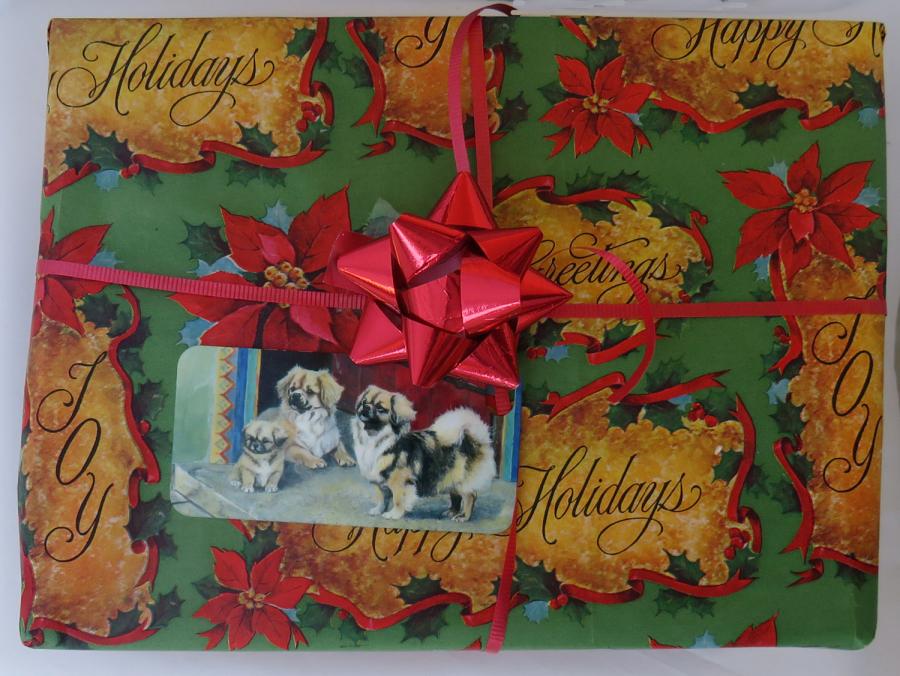 Tibetan Spaniel 3 pkg tag on package