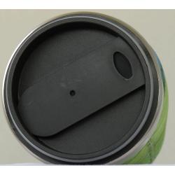 Travel mug lid underside