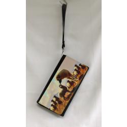 Anatolian clutch wallet with wrist band