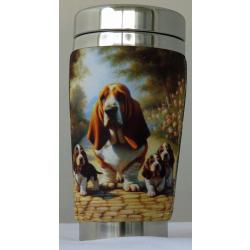 Basset travel mug right