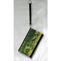 Border Terrier 3-4 clutch wallet with strap