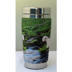 Bedlington travel mug front