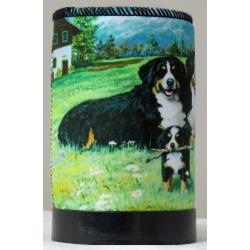 Bernese Mt Dog 4 koozie - left side