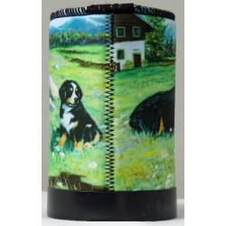 Bernese Mt Dog 4 koozie - back
