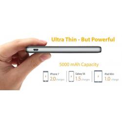 power bank size- side view