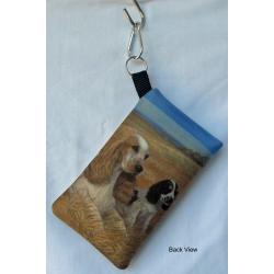 English Cocker 2 cell phone holder - back