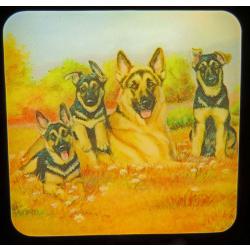 German Shepherd #3 nightlight - on