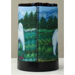 Samoyed 3 koozie - back