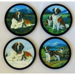St Bernard 4 coasters