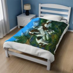 St B 4 blanket on twin bed