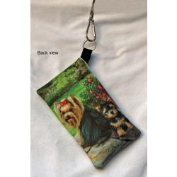 Yorkie 3 cell phone holder - back