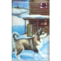Alaskan Malamute 4A Single Light Switch Plate Alaskan Mal 4A SLSP-P