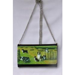 Aussie 4 clutch wallet with chain