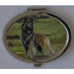 Belgian Tervuren 2A Oval Compact Mirror Belgian Terv 2A compact